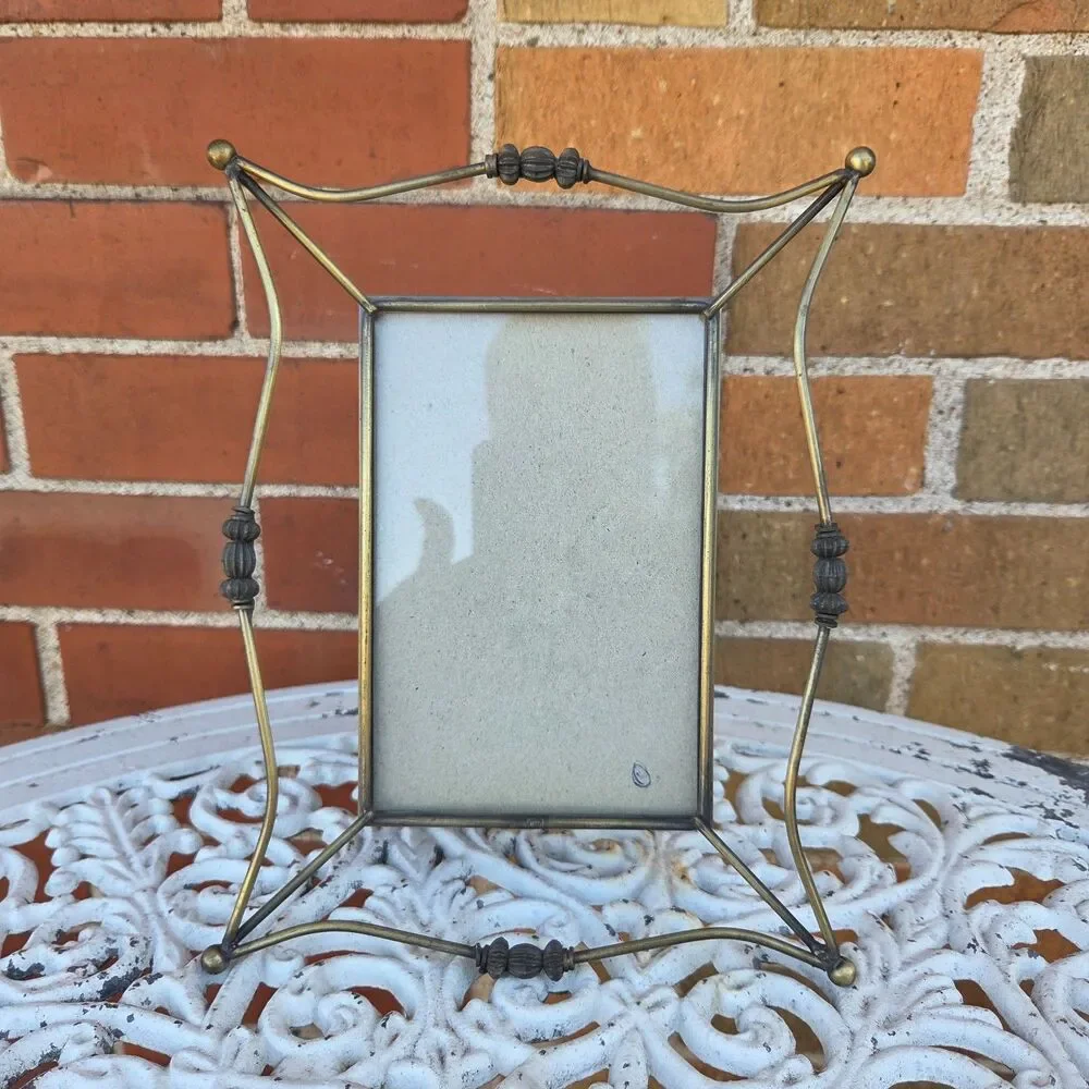 Vintage 1997 HB Group Gold Wire Picture Frame Filigree Metal